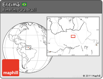 Blank Location Map of Eritimã