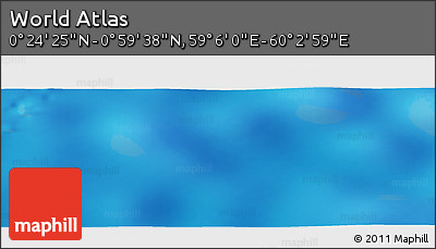Physical Panoramic Map of the Area around 0° 42' 2" N, 59° 34' 30" E