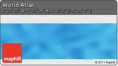 Physical Panoramic Map of the Area around 0° 42' 2" N, 5° 10' 30" E