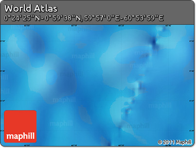 Physical Map of the Area around 0° 42' 2" N, 60° 25' 29" E