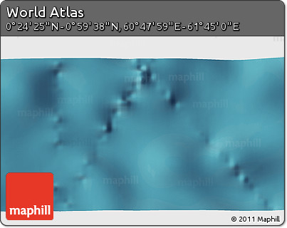Satellite 3D Map of the Area around 0° 42' 2" N, 61° 16' 29" E