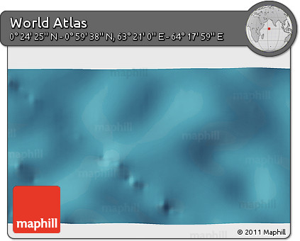 Satellite 3D Map of the Area around 0° 42' 2" N, 63° 49' 30" E
