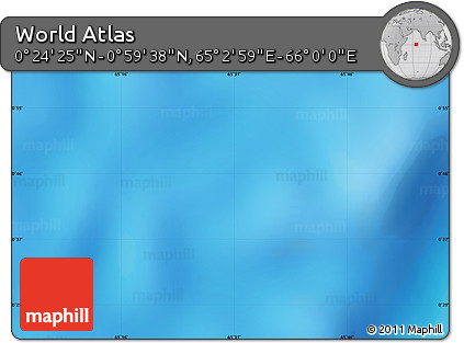 Physical Map of the Area around 0° 42' 2" N, 65° 31' 30" E