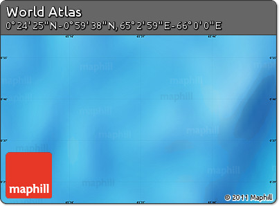 Physical Map of the Area around 0° 42' 2" N, 65° 31' 30" E