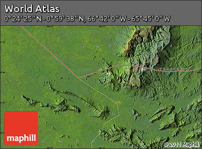 Satellite Map of the Area around 0° 42' 2" N, 66° 13' 29" W