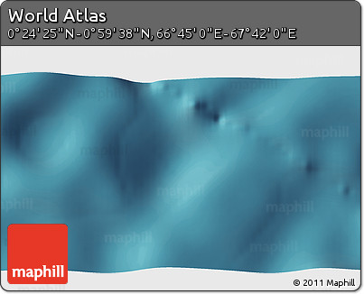 Satellite 3D Map of the Area around 0° 42' 2" N, 67° 13' 29" E