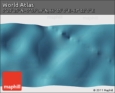 Satellite 3D Map of the Area around 0° 42' 2" N, 67° 13' 29" E