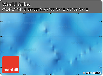 Physical Map of the Area around 0° 42' 2" N, 68° 4' 29" E
