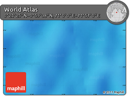 Physical Map of the Area around 0° 42' 2" N, 71° 28' 29" E