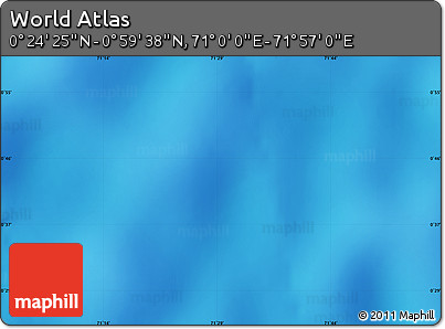 Physical Map of the Area around 0° 42' 2" N, 71° 28' 29" E