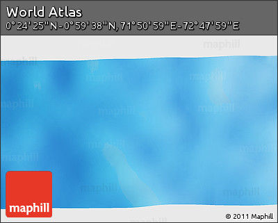 Shaded Relief 3D Map of the Area around 0° 42' 2" N, 72° 19' 29" E