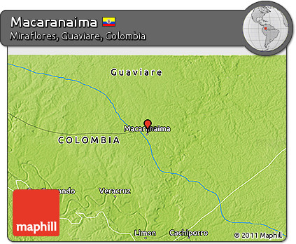 Physical 3D Map of Macaranaima