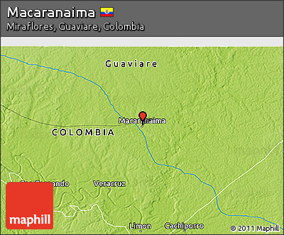 Physical 3D Map of Macaranaima