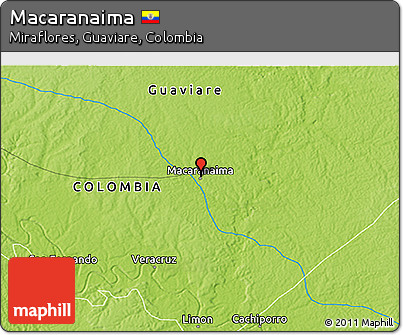 Physical 3D Map of Macaranaima