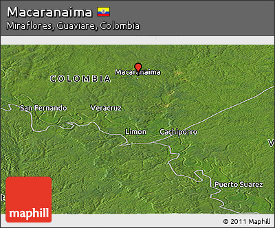Satellite Panoramic Map of Macaranaima