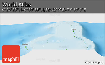 Physical Panoramic Map of the Area around 0° 42' 2" N, 73° 10' 30" E