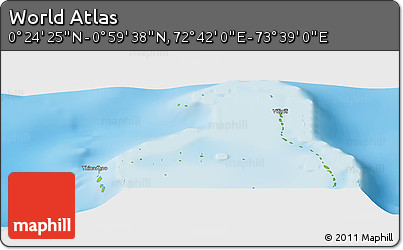 Physical Panoramic Map of the Area around 0° 42' 2" N, 73° 10' 30" E