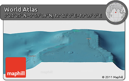 Satellite Panoramic Map of the Area around 0° 42' 2" N, 73° 10' 30" E