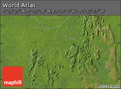 Satellite Map of the Area around 0° 42' 2" N, 73° 1' 30" W