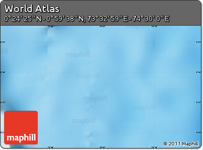 Physical Map of the Area around 0° 42' 2" N, 74° 1' 30" E