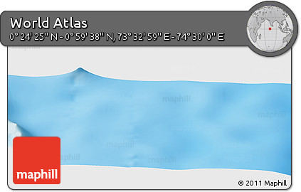 Physical Panoramic Map of the Area around 0° 42' 2" N, 74° 1' 30" E