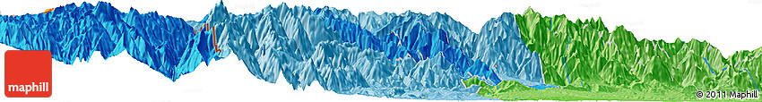 Political Horizon Map of the Area around 0° 42' 2" N, 77° 16' 30" W