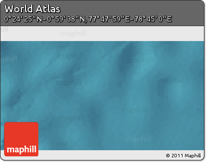 Satellite 3D Map of the Area around 0° 42' 2" N, 78° 16' 30" E