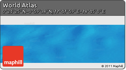 Physical Panoramic Map of the Area around 0° 42' 2" N, 78° 16' 30" E