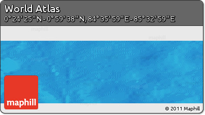 Physical Panoramic Map of the Area around 0° 42' 2" N, 85° 4' 29" E