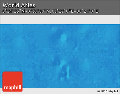 Physical 3D Map of the Area around 0° 42' 2" N, 85° 55' 30" E