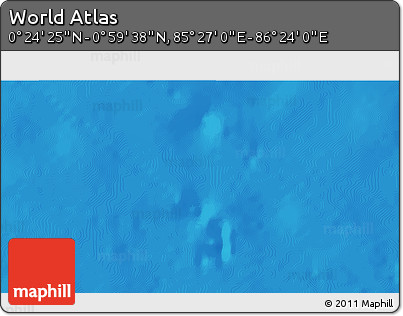 Physical 3D Map of the Area around 0° 42' 2" N, 85° 55' 30" E