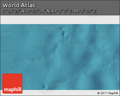 Satellite 3D Map of the Area around 0° 42' 2" N, 87° 37' 30" E
