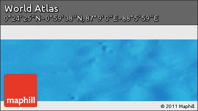 Physical Panoramic Map of the Area around 0° 42' 2" N, 87° 37' 30" E