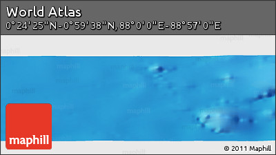 Physical Panoramic Map of the Area around 0° 42' 2" N, 88° 28' 29" E