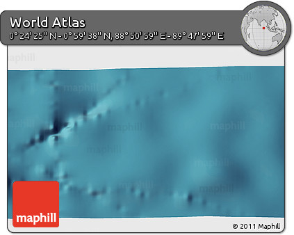 Satellite 3D Map of the Area around 0° 42' 2" N, 89° 19' 29" E