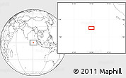 Blank Location Map of the area around 0° 42' 2" N, 91° 1' 30" E