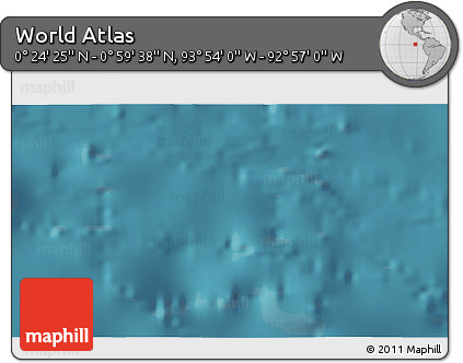 Satellite 3D Map of the Area around 0° 42' 2" N, 93° 25' 30" W