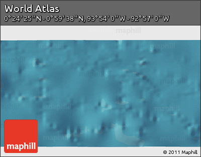 Satellite 3D Map of the Area around 0° 42' 2" N, 93° 25' 30" W