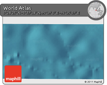 Satellite 3D Map of the Area around 0° 42' 2" N, 96° 7' 30" E
