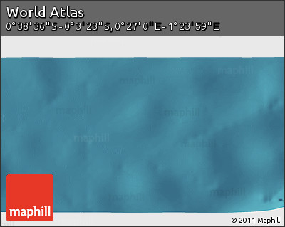 Satellite 3D Map of the Area around 0° 21' 0" S, 0° 55' 29" E