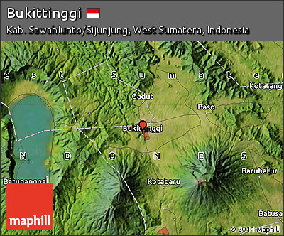 Satellite Map of Bukittinggi