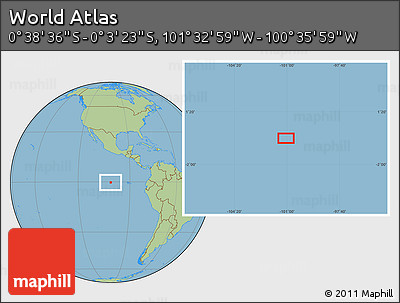 Savanna Style Location Map of the Area around 0° 21' 0" S, 101° 4' 29" W