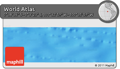 Physical Panoramic Map of the Area around 0° 21' 0" S, 101° 4' 29" W
