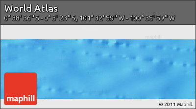 Physical Panoramic Map of the Area around 0° 21' 0" S, 101° 4' 29" W