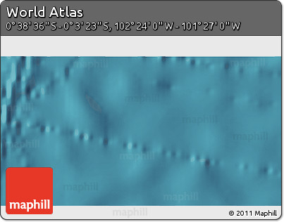 Satellite 3D Map of the Area around 0° 21' 0" S, 101° 55' 30" W