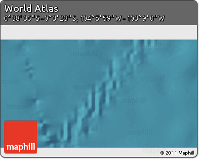 Satellite 3D Map of the Area around 0° 21' 0" S, 103° 37' 30" W