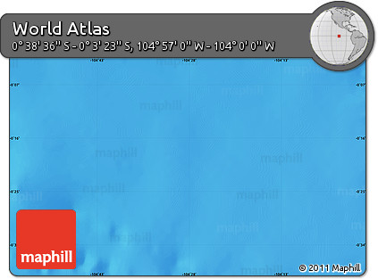 Physical Map of the Area around 0° 21' 0" S, 104° 28' 29" W
