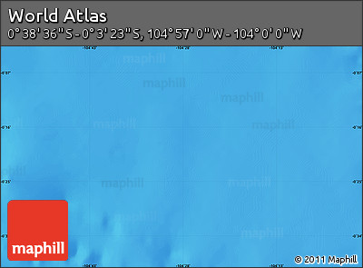 Physical Map of the Area around 0° 21' 0" S, 104° 28' 29" W