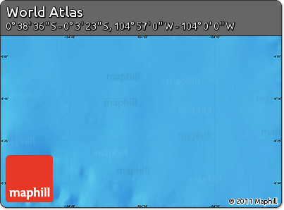 Physical Map of the Area around 0° 21' 0" S, 104° 28' 29" W