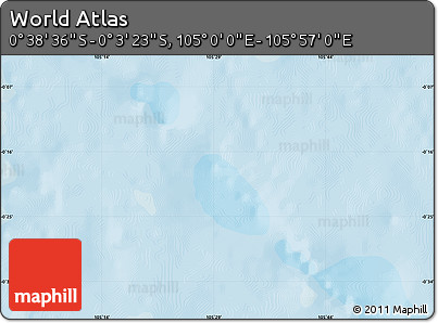Political Map of the Area around 0° 21' 0" S, 105° 28' 29" E